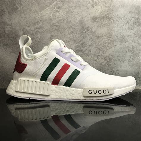 2017 cheap adidas originals nmd x gucci white running shoes|adidas x gucci white.